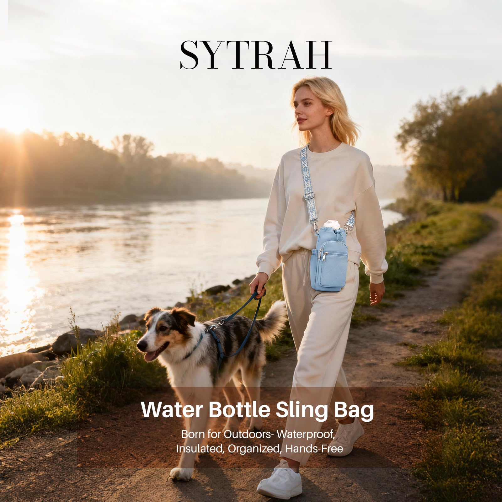 Water Bottle Carrier Bag with Strap OYESE
