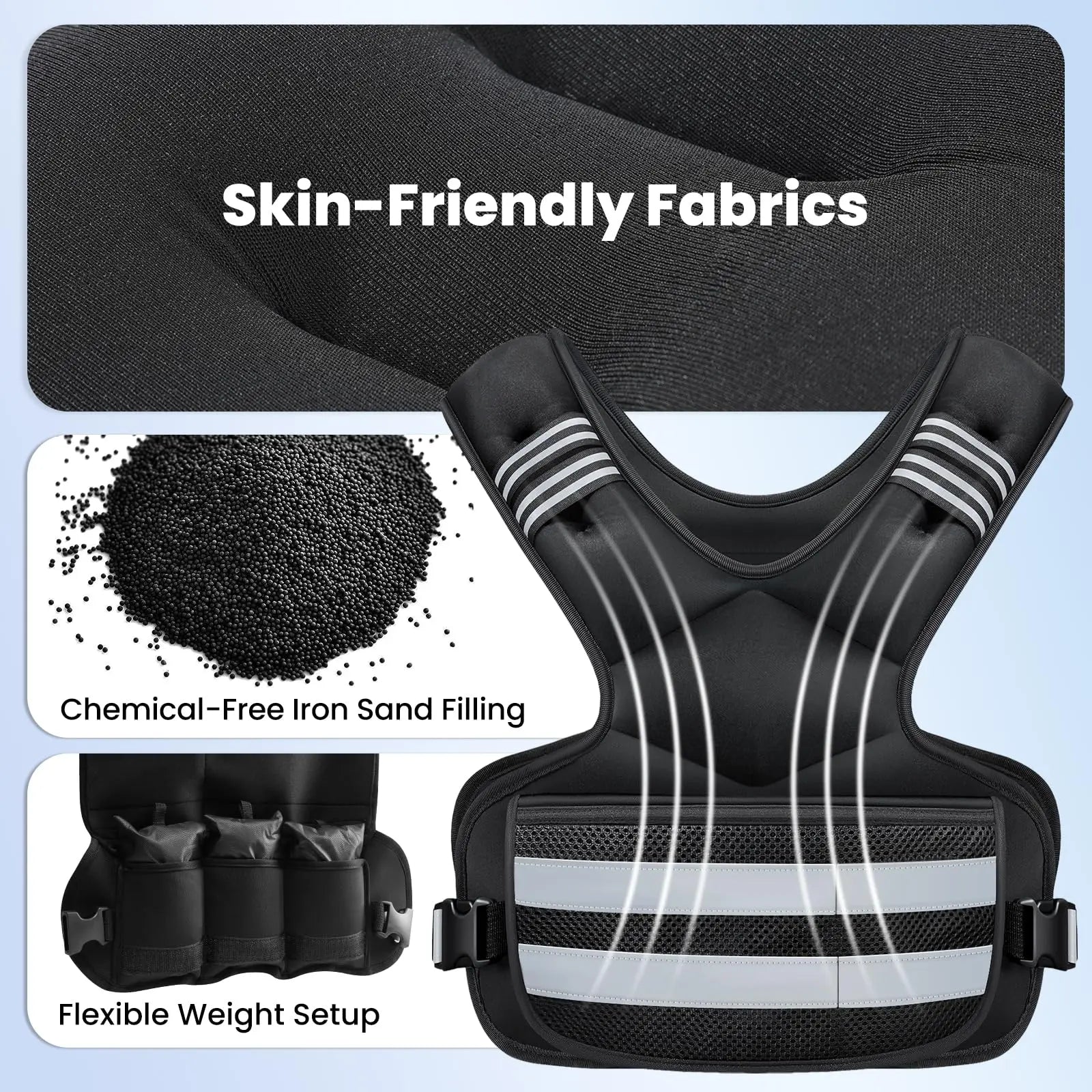 Adjustable Weighted Vest for Women and Men OYESE