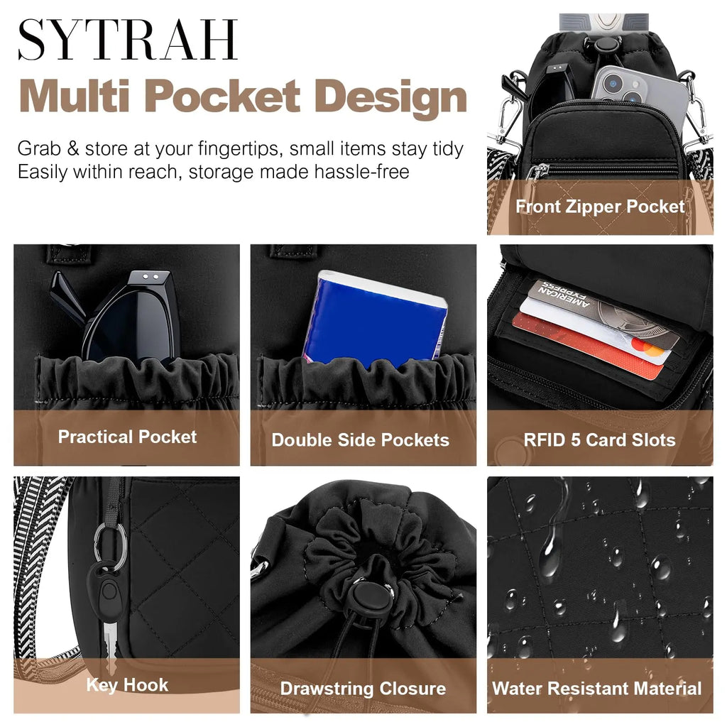 Water Bottle Carrier Bag with Strap OYESE