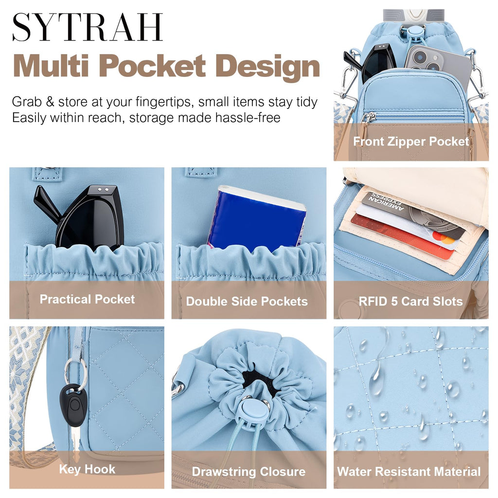 Water Bottle Carrier Bag with Strap OYESE